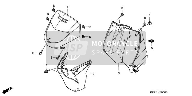 90344KPL900, Nut, Clip, 5mm, Honda, 1